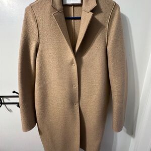 Harris Wharf London Camel Cocoon Coat Women's XS